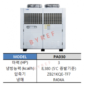 PA030 (3HP) ZB 스크롤 (R404A)